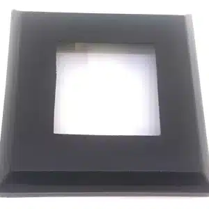 CANOPLA 25 X 25 PLÁSTICA PRETO